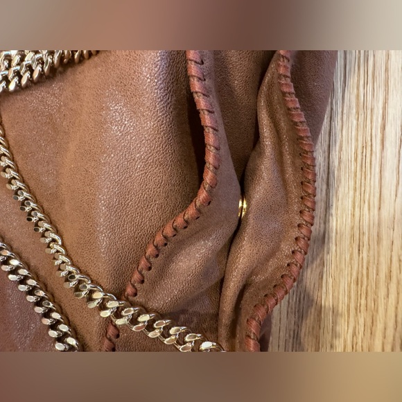 Stella Mccartbey Small Tote Eco Shaggy Deer W/ Gold Color Chain - Picture 11 of 14